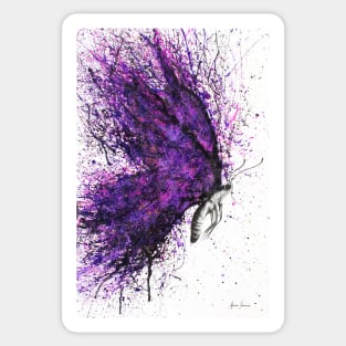 Purple Sky Butterfly Sticker